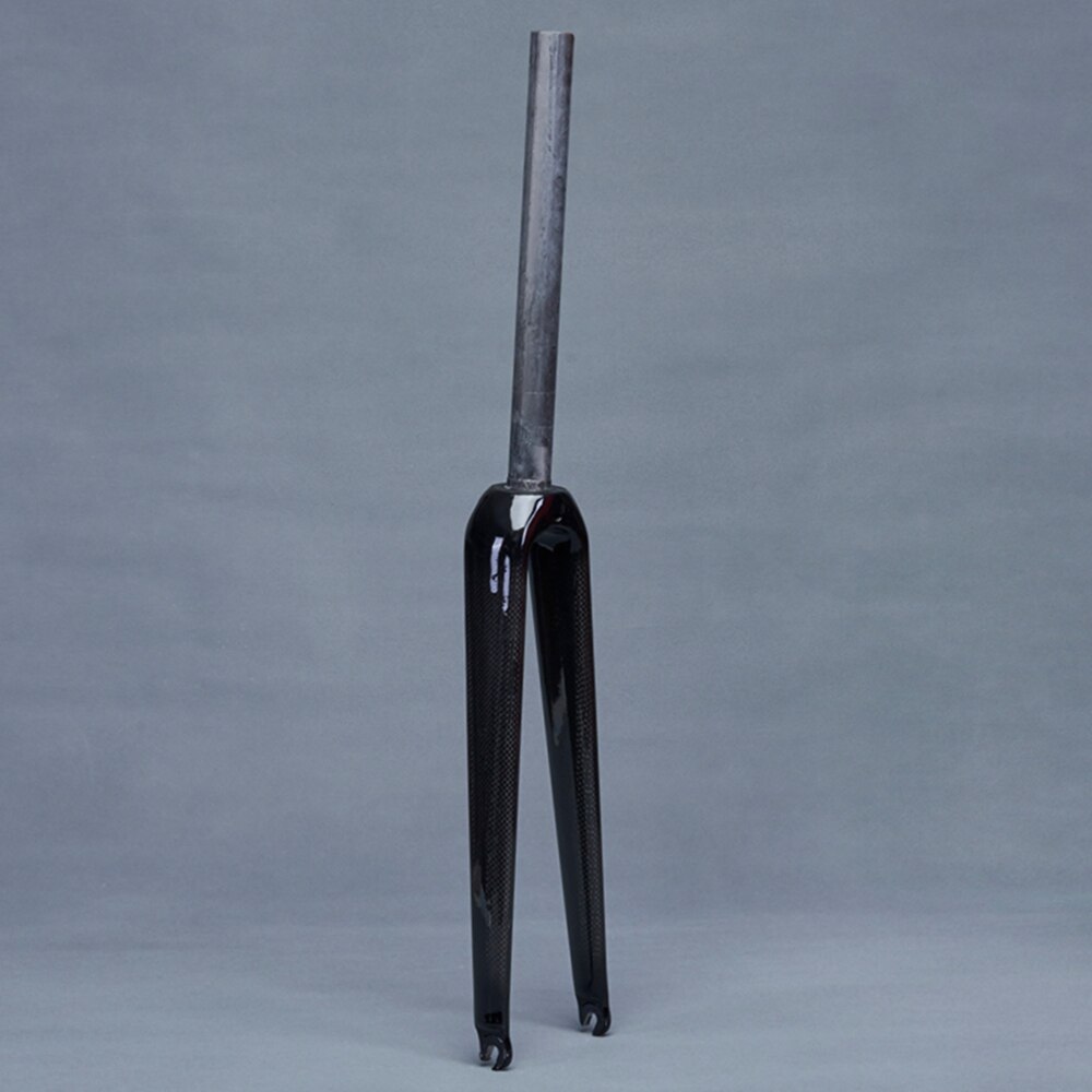 Carbon Front Fork Road Bike Fork 650C Cycling Rigid Front Fork Bike Accessories Straight Tube Diameter 1-1/8" 28.6mm