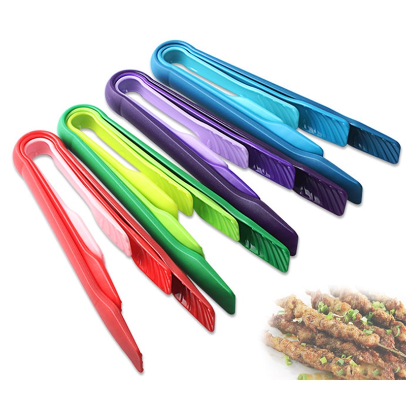 3 stk/sæt plastik madtang 3 in 1 grill bbq tang skridsikker salat buffet klem kage brød serverings klemmer køkkengrej