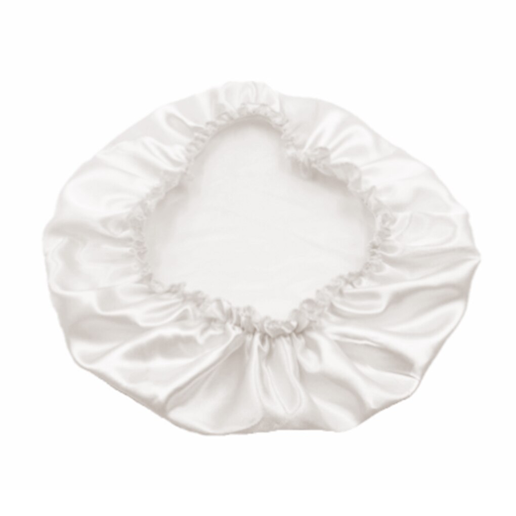 6 Pack Hair Bonnet Sleeping Hat Breathable Hair Care Cap Head Scarf Sleep Cap Turbans Head Cover Hair Wraps for Women: White