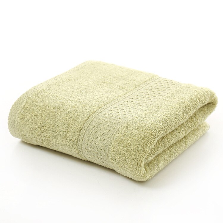 Badhanddoek Plain Japanse Puur Katoen 70*140Cm Zachte Vierkante Handdoek Badkamer Dubbele Handdoek Dik Haar Handdoek Machine wasbaar: Olive green
