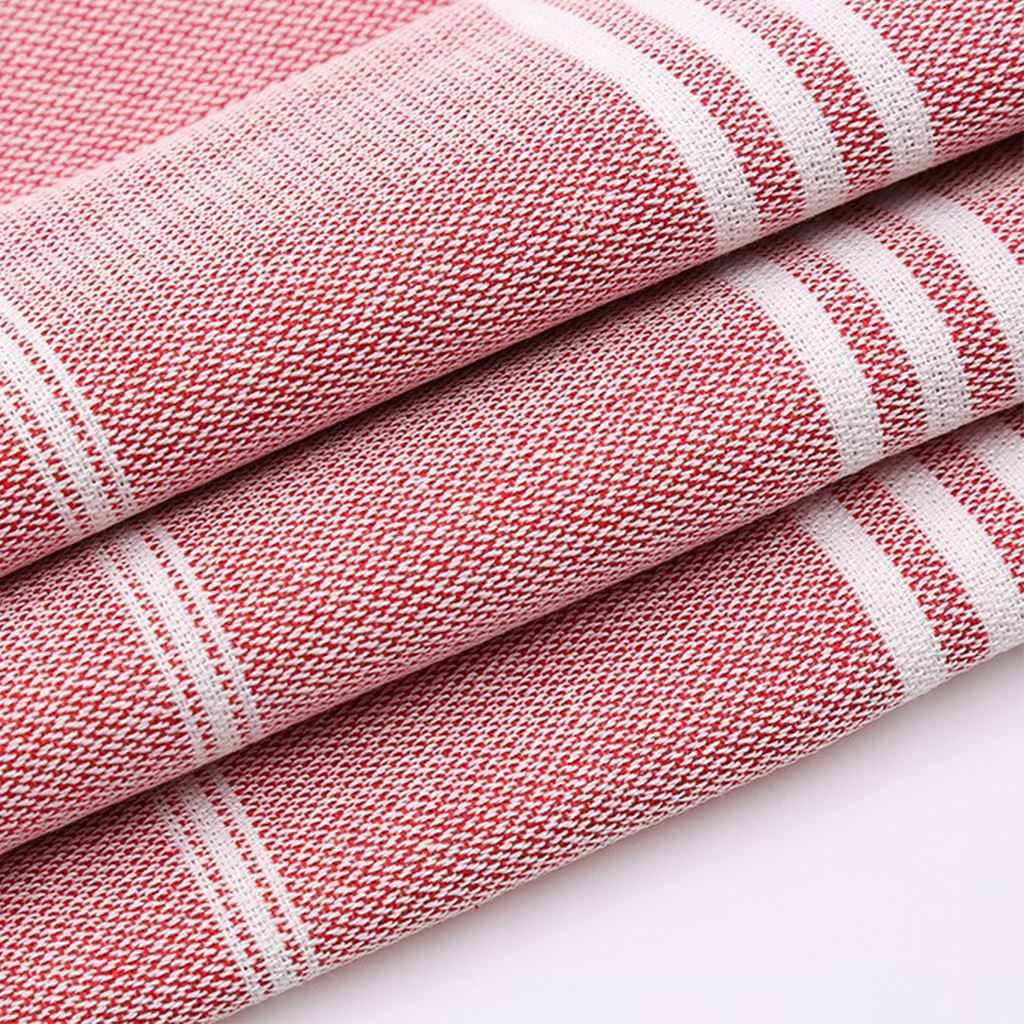 Striped Cotton Turkish Bath Towel with Tassel Thin Travel Camping Bath Sauna Beach Gym Pool Blanket Absorbent Easy Care