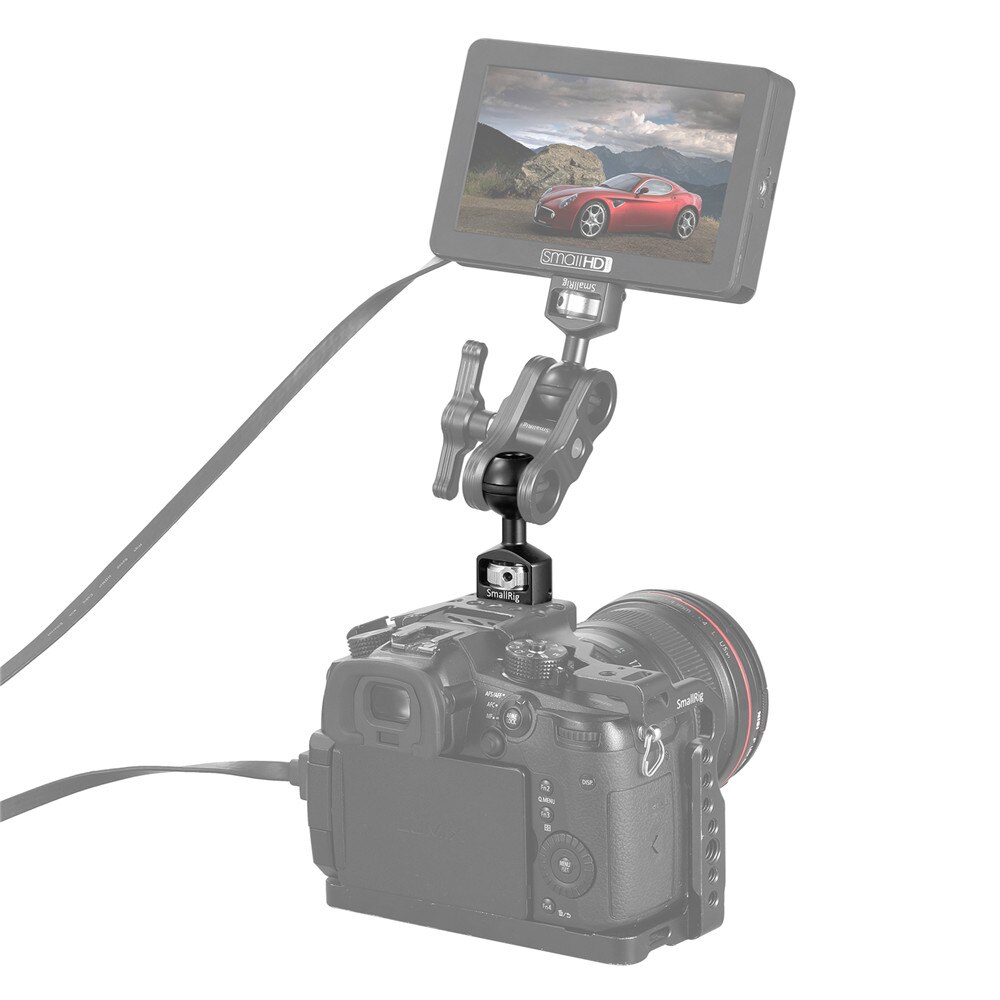 SmallRig Ballhead With 3/8-16 Screw For Quick Release Articulating Magic Arm With Double Ballheads Extension -2211