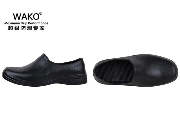 WAKO Men Casual Flat Shoes EVA Chef Working shoes Kitchen Work Black Shoe Surgical Shoes Skid Oil-proof