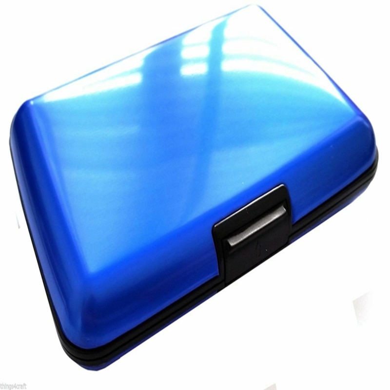 Waterdichte Zaken Id Credit Card Wallet Holder Metal Pocket Case Box
