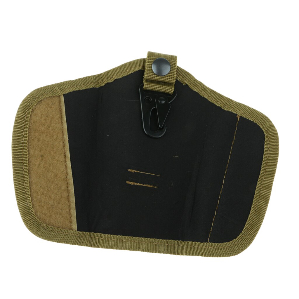 Oxford lydløs nøgleholderpose nylon m / flapper og dækket bæltestrop: Mørk khaki