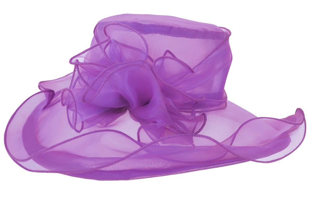 2025 Women's Bucket Hat & Fascinator - Organza Tea Party, Derby, Bridal Church Hat With Veil