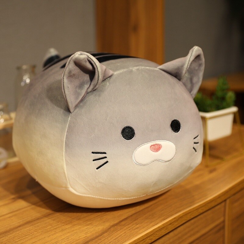 Japanse Kitten Sierkussen Kat Cartoon Knuffel Kussens Decoratieve Pop Meisje Vriend Student Squishmallow Voor Home Decor