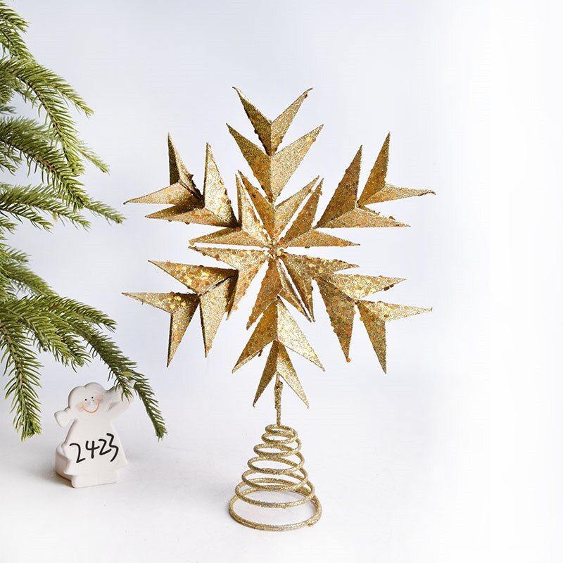 Christmas Decorations Scene Layout Christmas Tree Dress Up Tree Top Star Ornaments Christmas Tree Tree Top Star Ornaments M3353: Dark Khaki