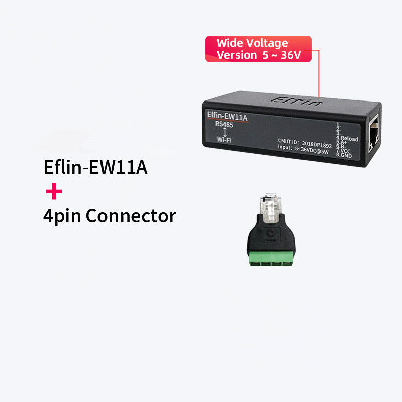 Puerto serie RS485 a dispositivo Serial WiFi, Elfin-EW11 de servidor compatible con TCP/IP, Telnet, Modbus, protocolo TCP, convertidor de transferencia de datos IOT: YELLOW