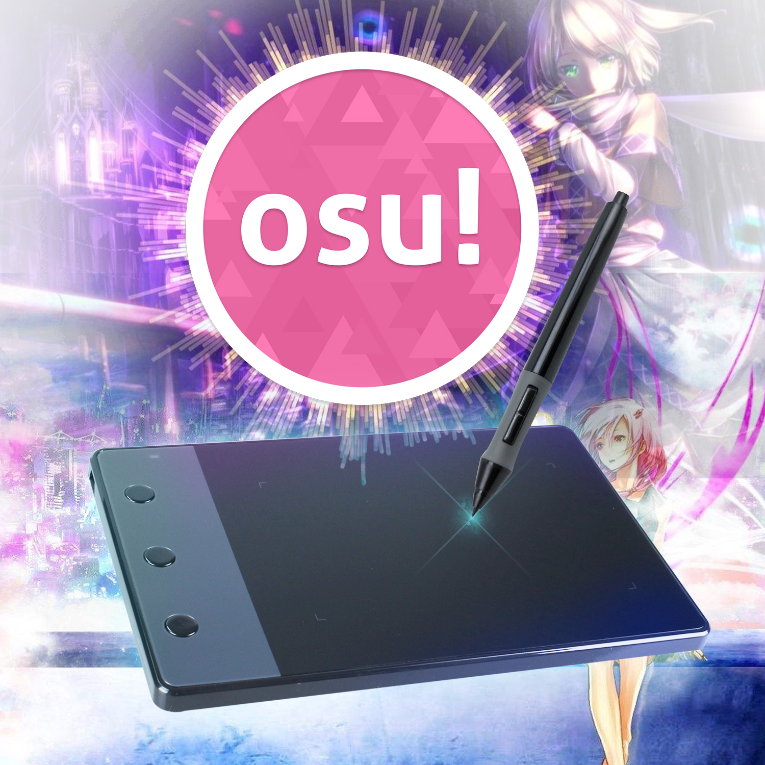 Huion Grafik Zeichen tablett 4 Zoll Signatur Pad P68 Digital Stift Kuli Tablette perfekt für Osu-Spiel, für freundlicher