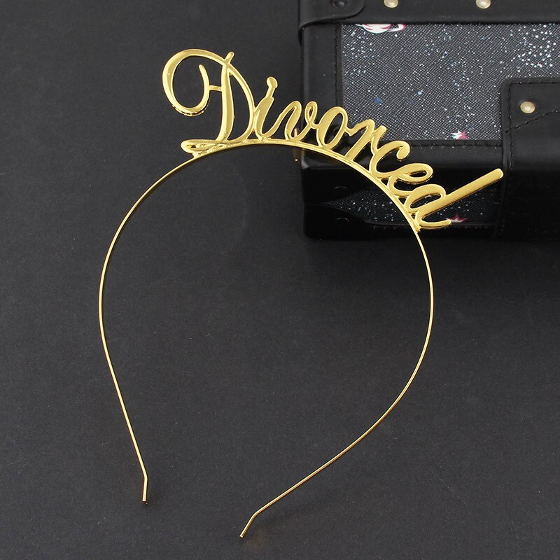 Just Divorced sash crown Tiara headband Single Ladies Party Decoration Supplies Goodbye Party Photo Prop Funny : crown