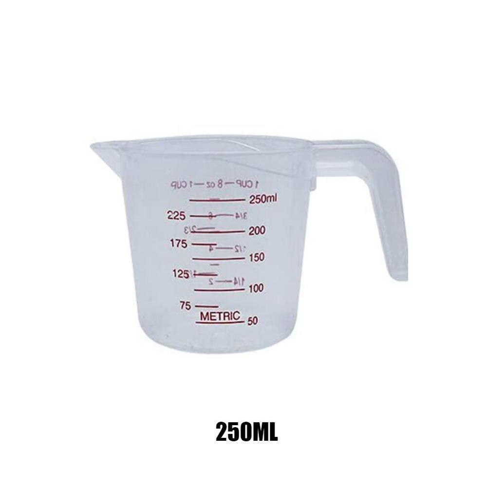 Outils de cuisson 250/500/1000 Ml avec échelle cuisine en plastique tasse à mesurer cuisson spécial tasse à mesurer: S