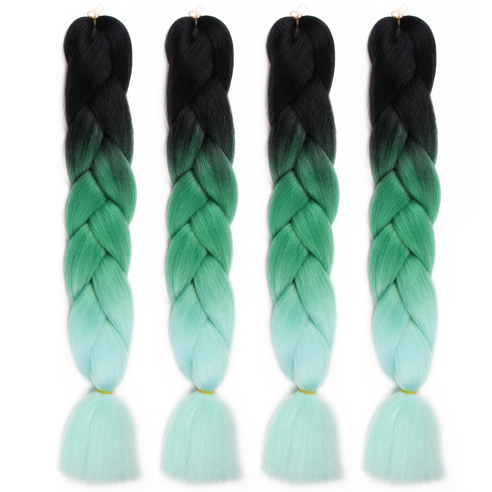 Long 24 inches Jumbo Braid Hair Ombre Braiding Hair 100 grams Synthetic Hair Extensions Jumbo Braids Hair for Women Dressing