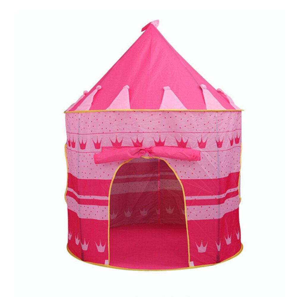 Tenda da gioco portatile pieghevole Tipi Prince tenda pieghevole bambini ragazzo Cubby Play House regali per bambini tende giocattolo all'aperto castello