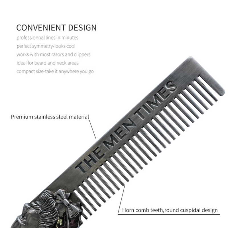 Cool Men Beard Shaping Template Stainless Steel Be... – Vicedeal