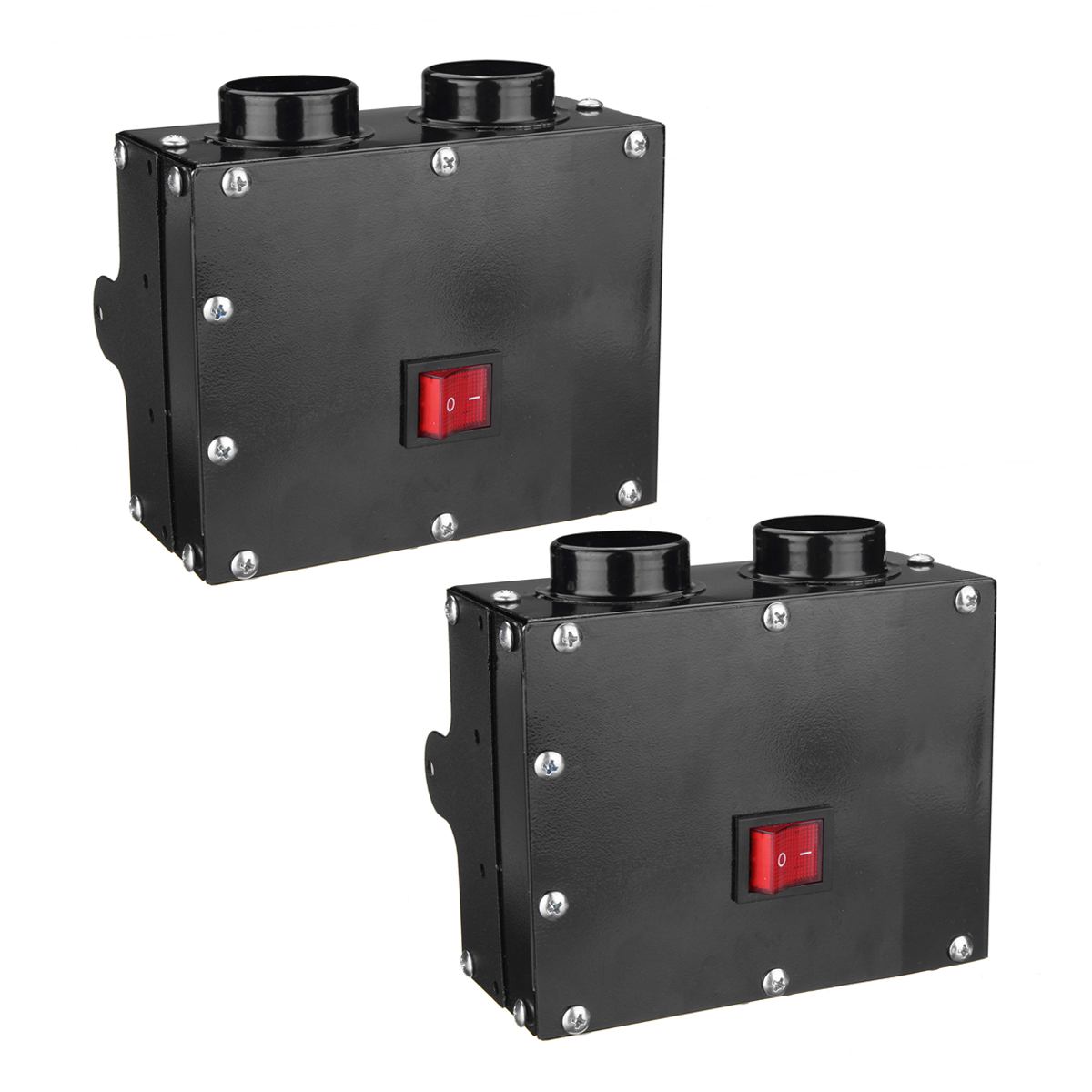 12V/24V 300W Car Fan Heater 2 Holes Heating Warmer Windscreen Defroster Demister Fan Auto Vehicle Truck Heater Defroster