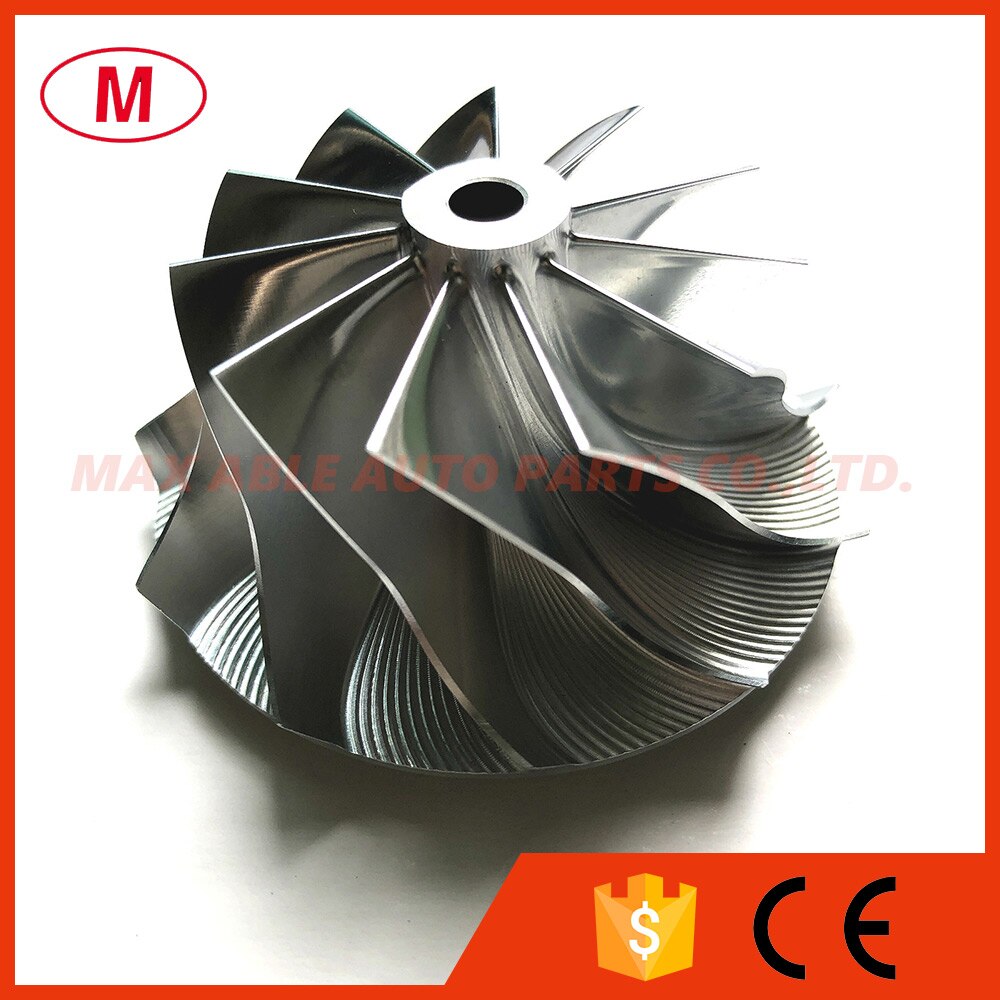 GT15-25 737689-0001 43.40/56.03mm 11 + 0 ostrza wysoki wydajność turbosprężarka frezowanie/wirnik turbiny z kęsa dla 757608-0001/761399-0001