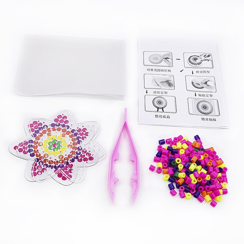 6Piece/set Bee flowers 5mm Hama Beads template Plastic Stencil Jigsaw Beads Diy Transparent Shape Puzzle