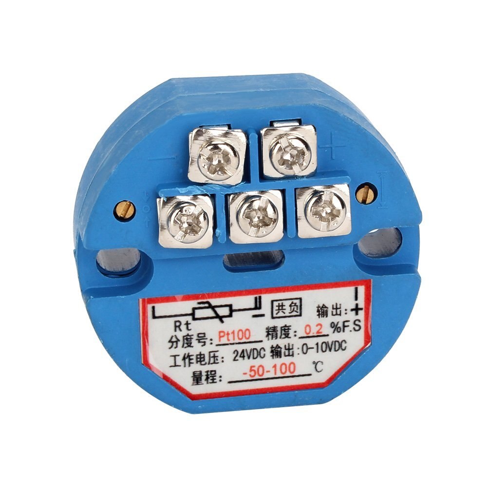 1PC rdt PT100 transmetteur de température cc 24V moins 50 ~ 100 degrés sortie 0-10V
