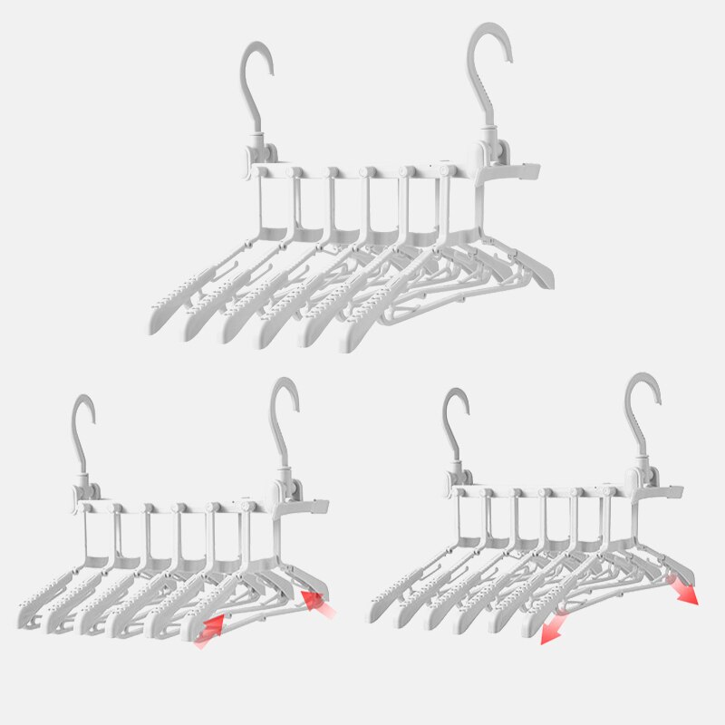 1 Pc Multipurpose Clothes Hanger Multi-layer Folding Hangers Clothing Save Space Storage Rack Wardrobe Organization