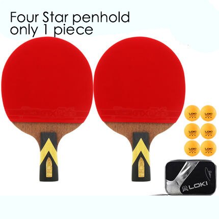 [TB06]Straight shot horizontal shot double shot 2 only four six stars beginner ppq anti-adhesive racket single shot: 4star only 1 piece