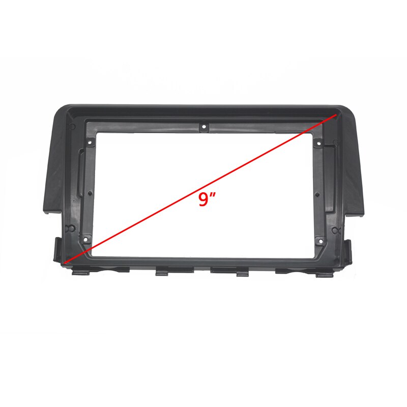 Marco de Radio de coche Kit para HONDA Civic estéreo para coche reproductor Multimedia tablero Panel de plástico de Fascia de adaptador