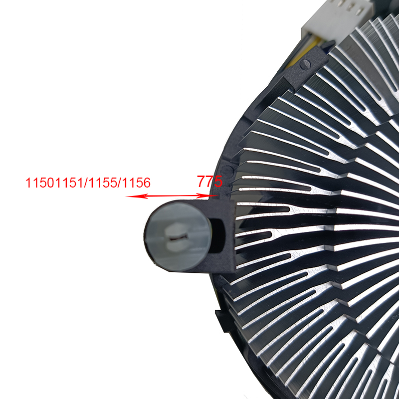Cpu Koeler Fan 90Mm Aluminium 4pin Cpu Ventilator Met Heatsink Cooler Universele Voor Lga 775 1155/1156/1150/1151
