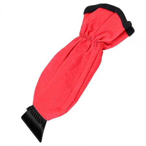Snow Removal Thickened Sheath Waterproof Winter Tool Car Ice Scraper For Winter: Red