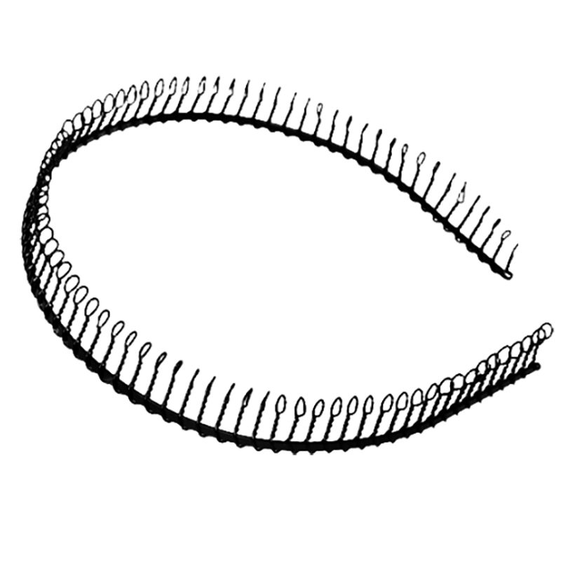 Metalen haarband voor mannen en vrouwen, unisex, zwarte golvende haarband, gezichtsreinigingshaarband, 5mm breedtes, eenvoudige sporthaarband, haaraccessoires