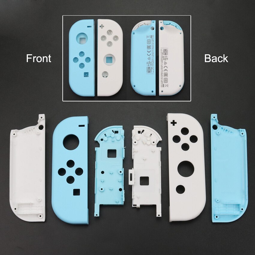 YuXi Replacement Housing Shell Cover for Nintend Switch NS NX Joy-Con Joycon Controller Protective Shell Case Green Blue White: No.9