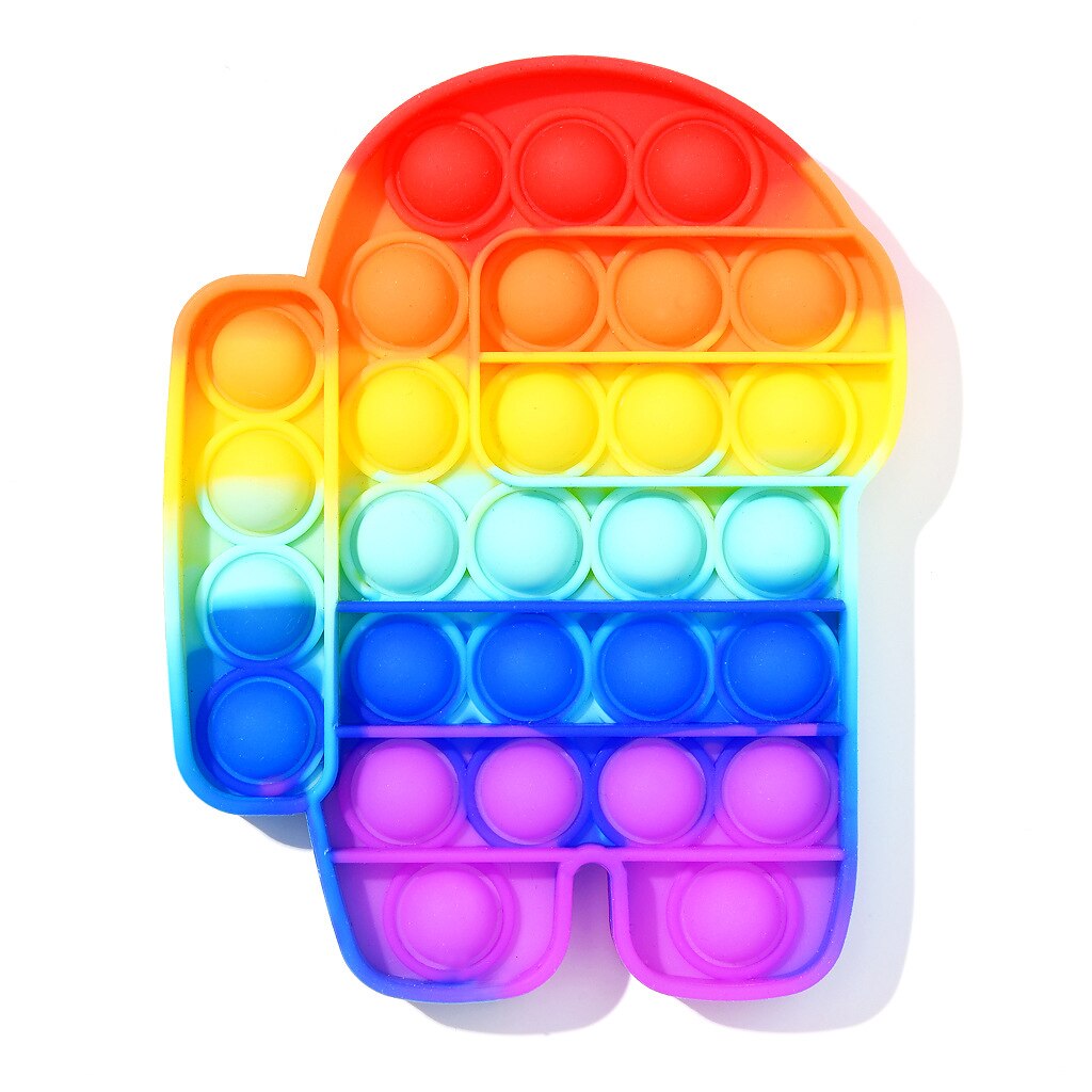 Pop It Push Bubble Fidget Toys Adult Stress Relief Toy Antistress PopIt Soft Squishy Anti-Stress Anti Stress Box Poppit: Q