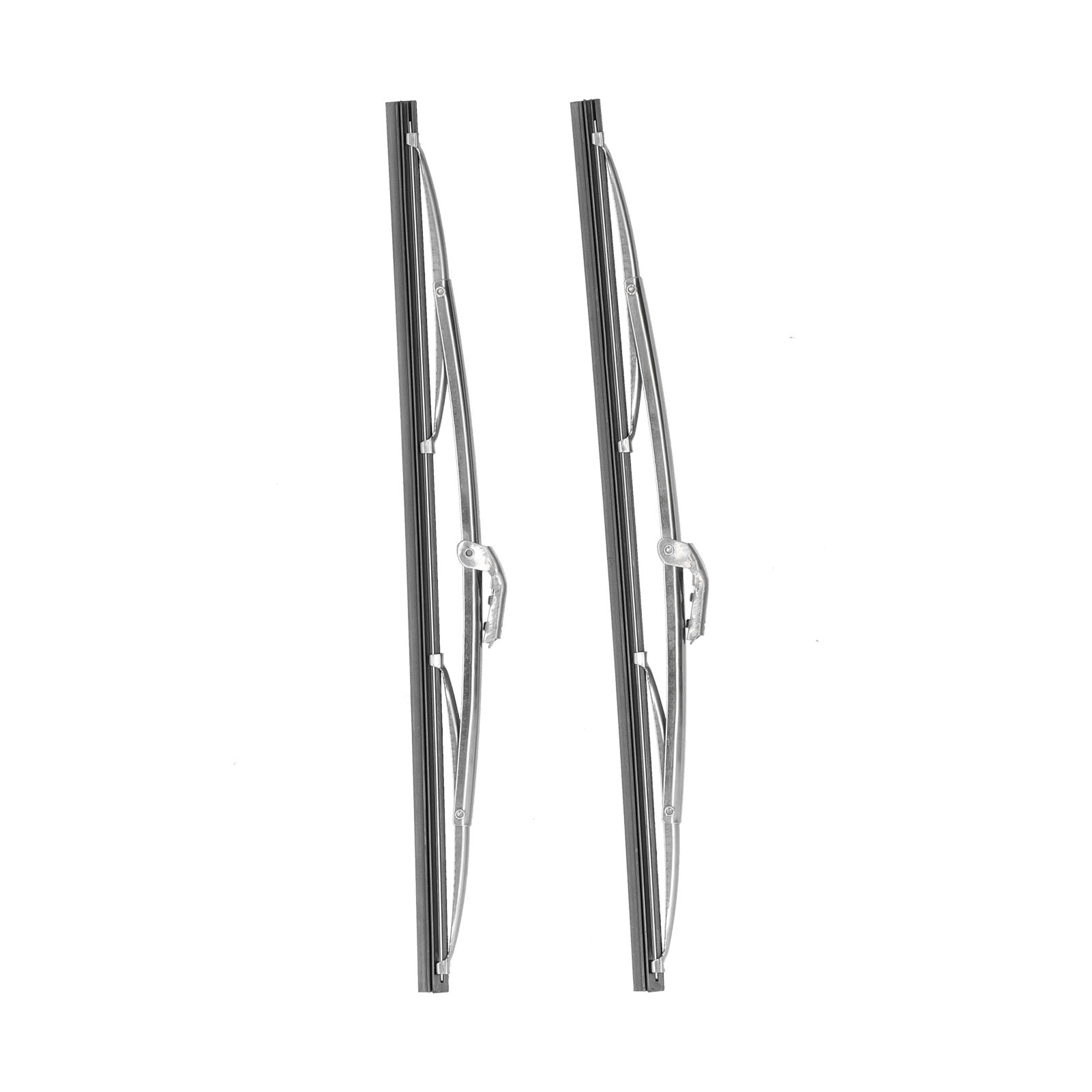 12 Zoll/30,48 cm Frontscheibenwischerblätter, Edelstahl, poliertes Silber, universell für Auto-Frontwischerblätter, Wischerblatt-Set