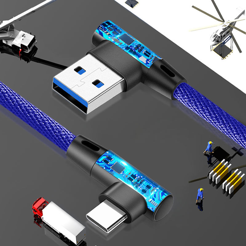 5a 40W PD câble de charge rapide USB C vers USB type C câble xiaomi 14 13 12 11 pro redmi K70 60 50 40 pro Huawei P70 60 40 pro mate 60 50 40 pro oneplus vivo 4.0 câble de données à angle droit à 90 degrés