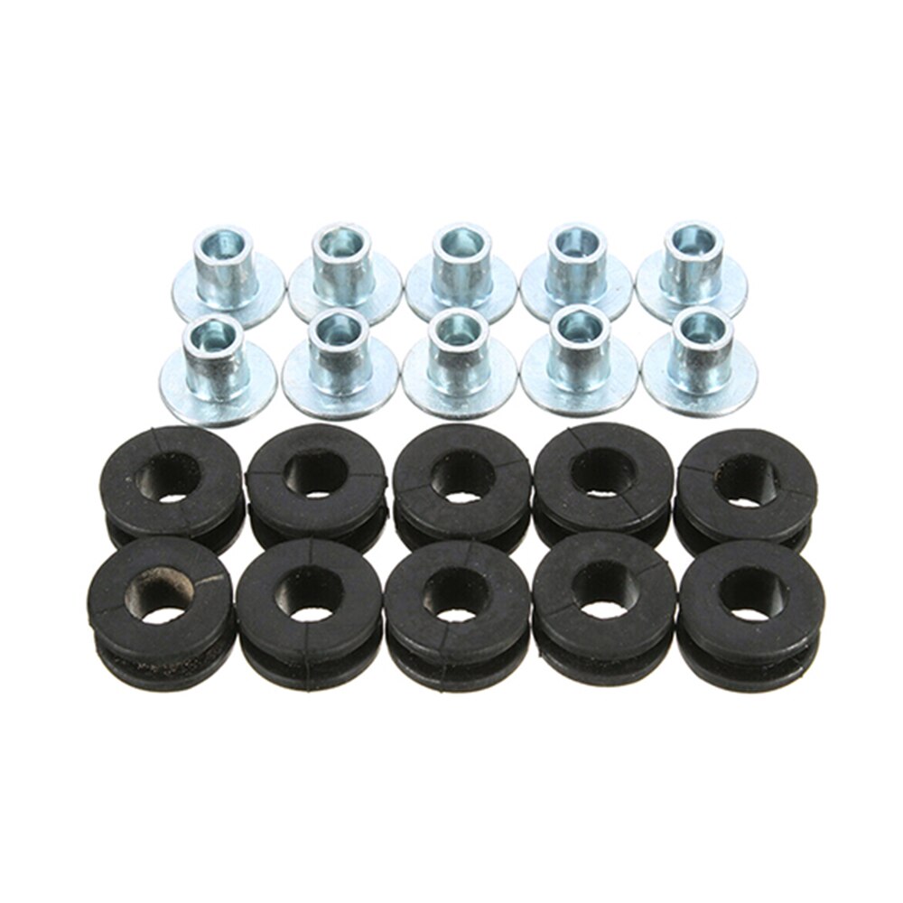 8pcs Absorber Rubber Sleeve Cushion Rubber Ring 10/12mm Diameter For Motorcycle Scooter Rear Shock Rear Shock Absorber Bushing