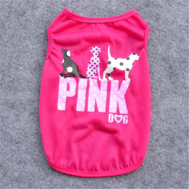 Ropa para Perro barata adorable chaleco para Perro camisa de Ropa para mascotas para perros traje de algodón cachorro mascota Ropa para perros pequeños Ropa de Perro: Rose red / XS