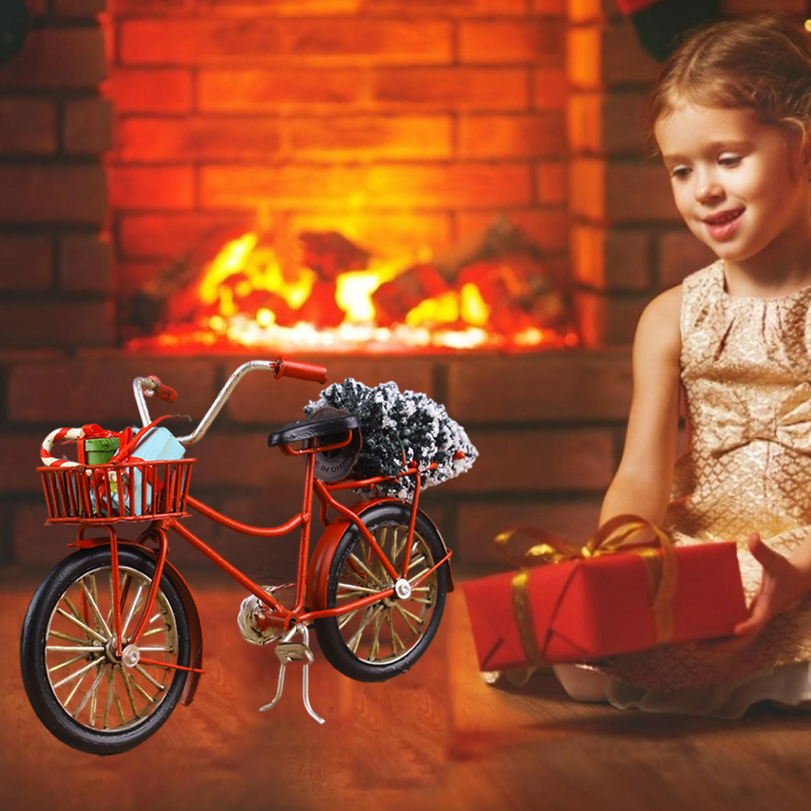 1/10 Scale Bike Model Die-Cast Bike Model Toy 1:10 Scale Simulate Riding Bike