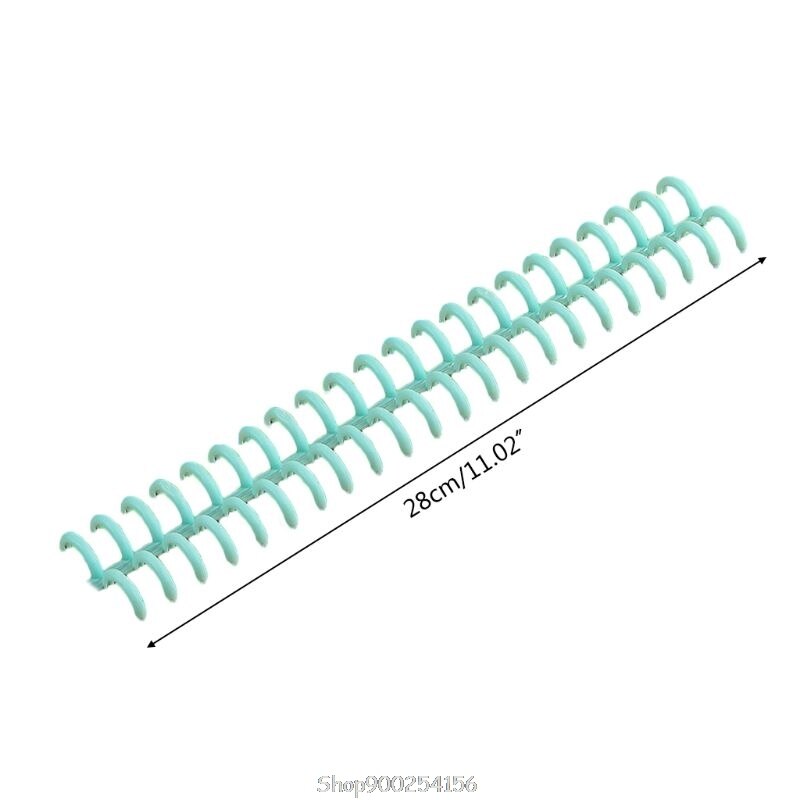 10pcs Plastic Loose Leaf Link Spiral Circles Binder Ring for 30 Holes Notebook Paper Book Stationery O01 20