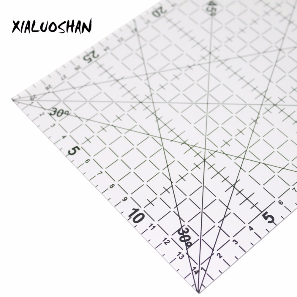 Drawing Ruler 30x15cm Patchwork Ruler High Grade Acrylic Material Transparent Ruler Scale Office School Line Drawing