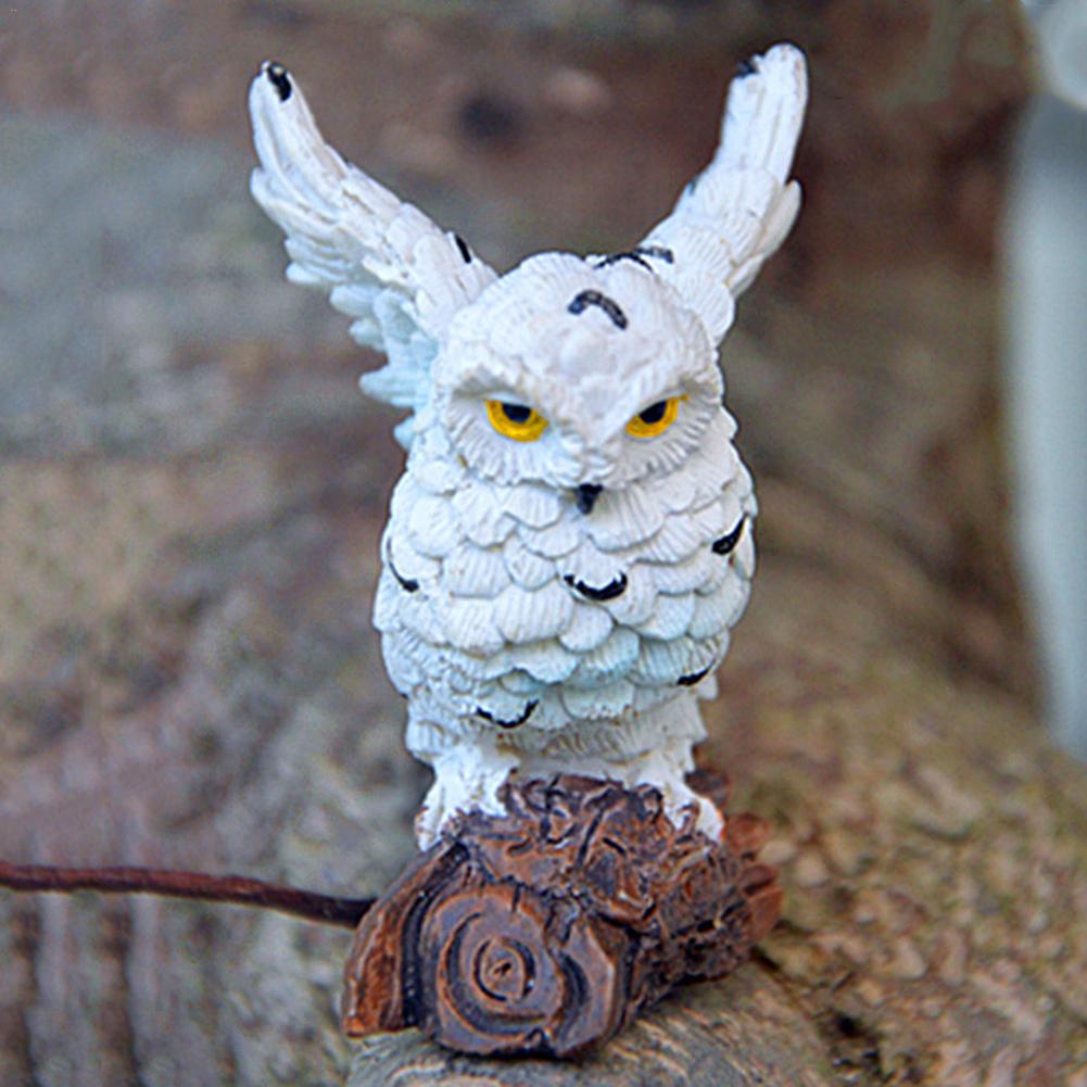 Gardening Micro-Landscape Mini Simulated Owl Small Ornaments #EW
