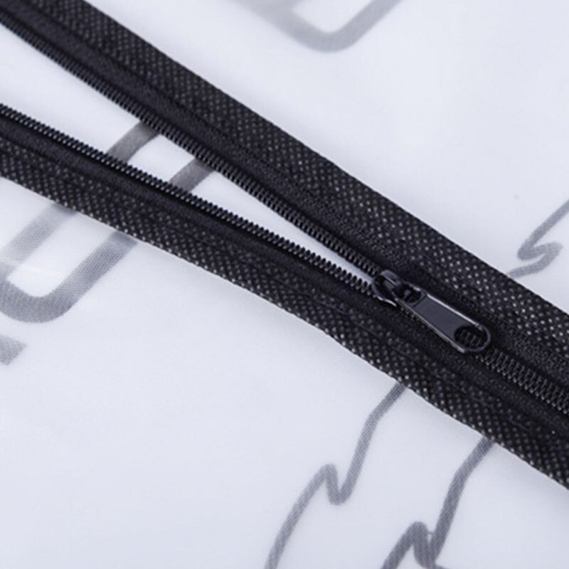 Transparent Clothes Dust Covers Clear Suit Bag Case Garment Coat Zipper Organizer Cover For Home Wardrobe Storage Protection Bag