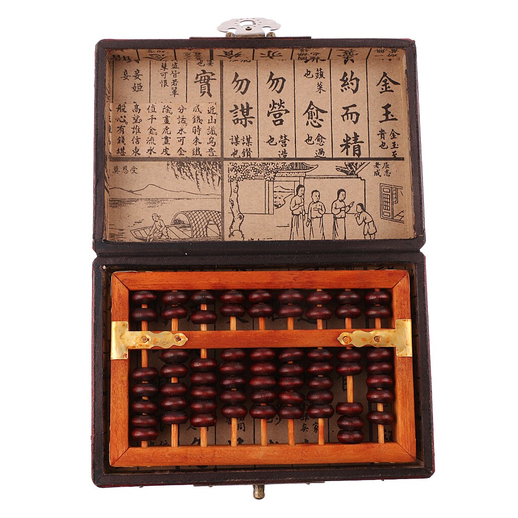 9 Digit Staven Standaard Abacus Houten Soroban, Chinese Rekenmachine Tellen Tool 14 Inch, Voor Kinderen Peuters En Volwassenen