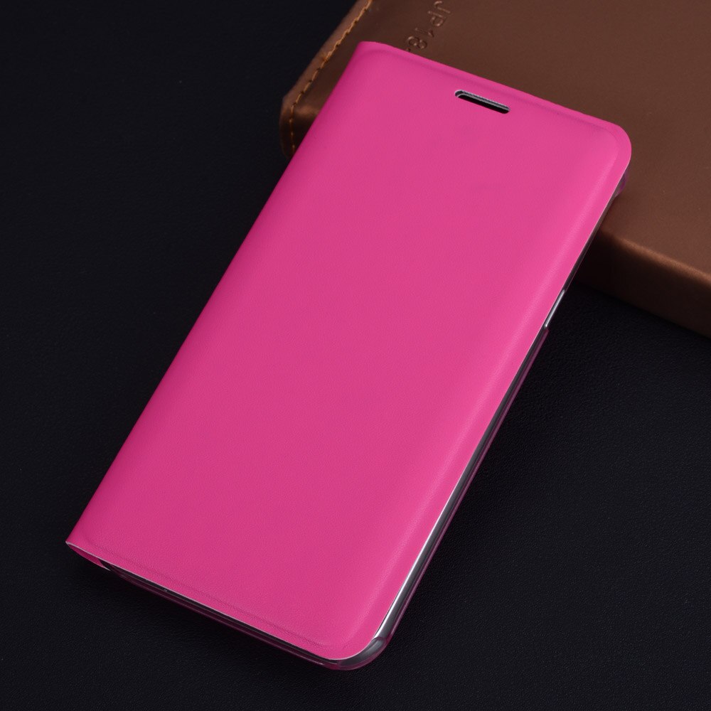 Flip Cover Leather Phone Case Voor Samsung Galaxy J7 J5 J3 Pro J 5 7 3 Sm J730F J530F j330F SM-J330F SM-J530F SM-J730F Ds Eu: for J7 2017 / Rose Red