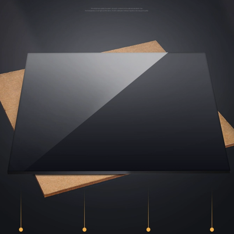 350mm*350mm akrylplater blank ren svart plexiglass plastplate organisk glass polymetylmetakrylat