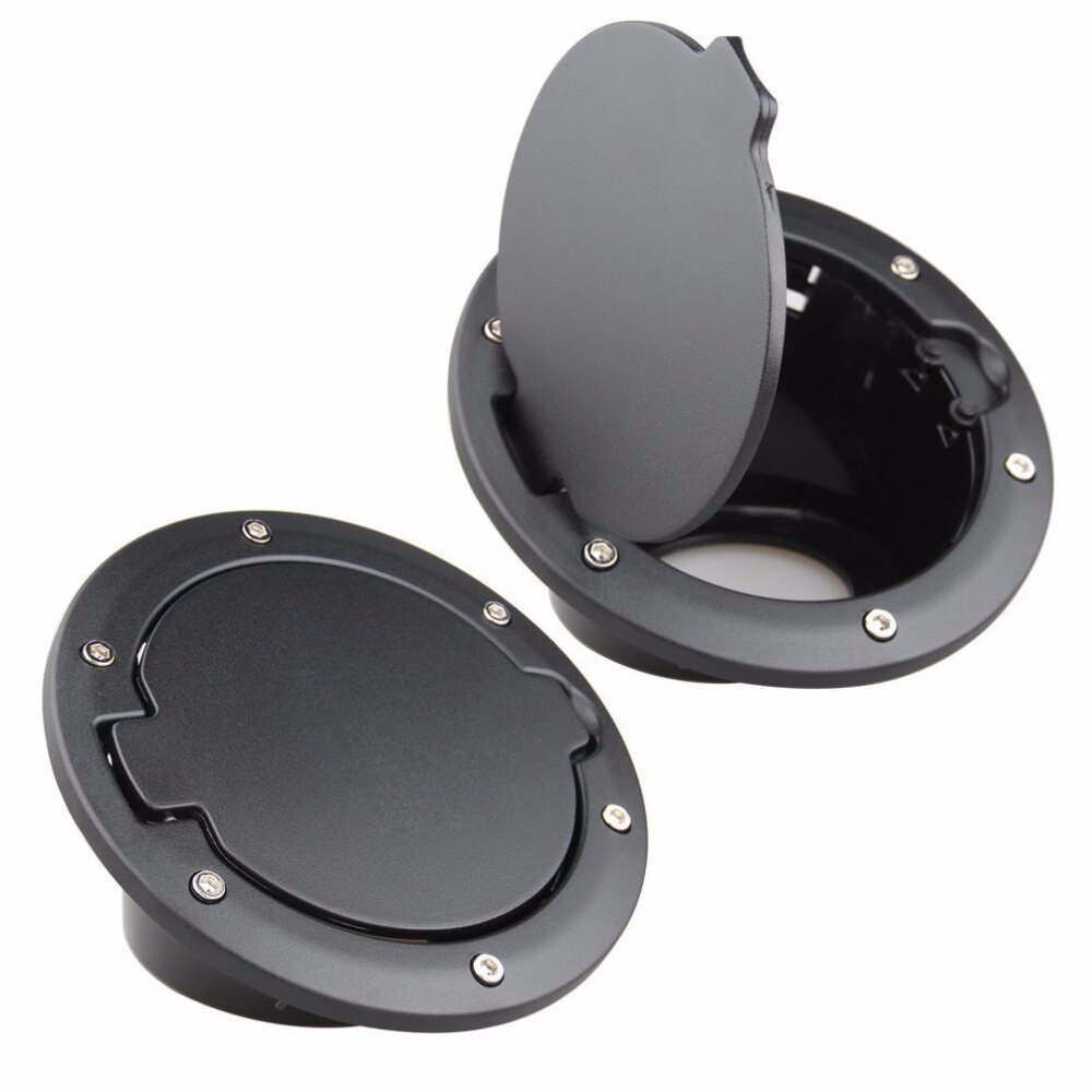 Powder Coated Steel Gas Fuel Tank Gas Cap Cover & Accessories for Jeep Wrangler JK JKU Unlimited Rubicon Sahara Tank Cover