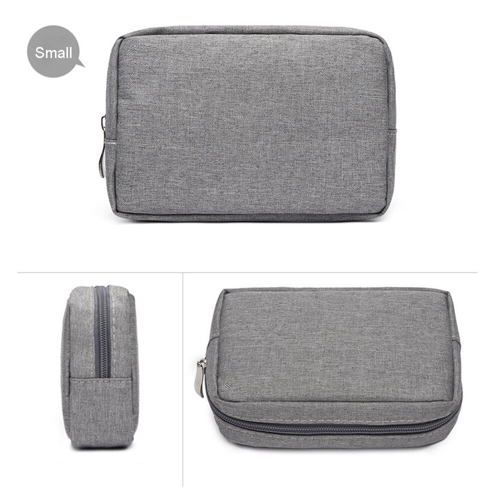 Travel Solid Make Up Bags Carrying Wash Cosmetic Tote Bag Makeup Beauty Cable Organizer Toiletry Pouch Storage Cosmetic Case Bag