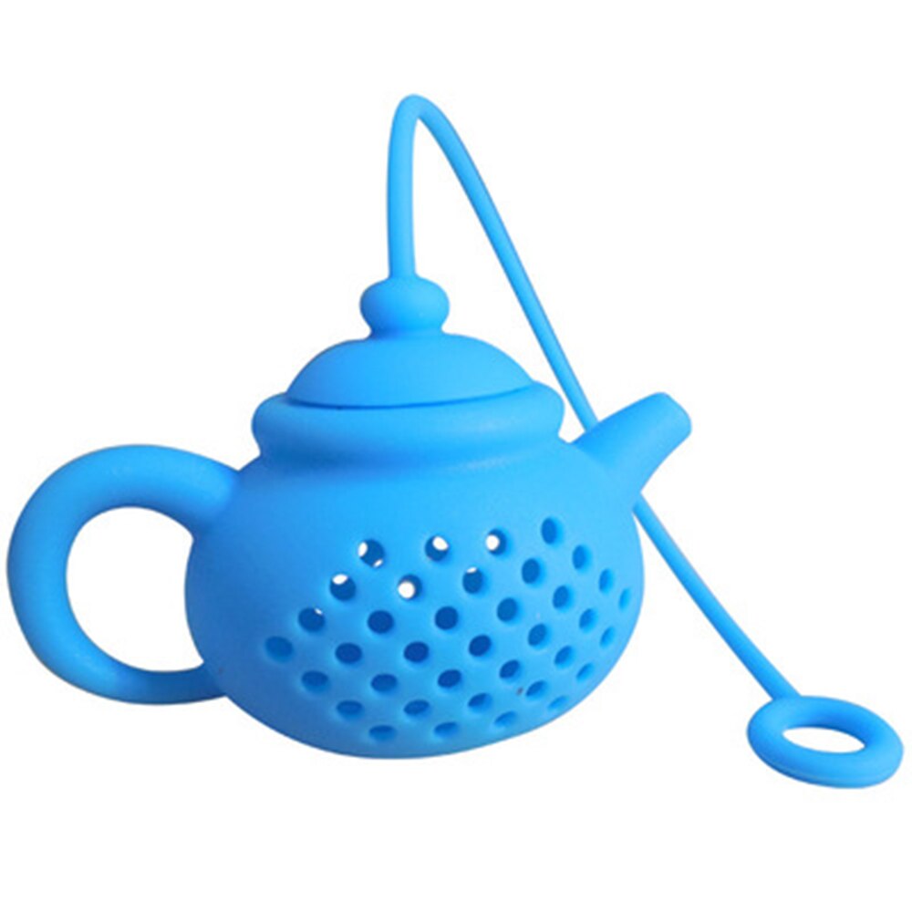 1Pcs Teapot-Shape Tea Infuser Strainer Silicone Tea Bag Leaf Filter Diffuser Teaware Teapot Accessory Kitchen Gadget: C