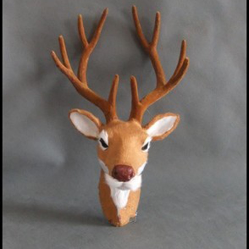 Faux deer head -mallit eläinten pään seinäveistos kodin sisustus piha ja puutarhan sisustus