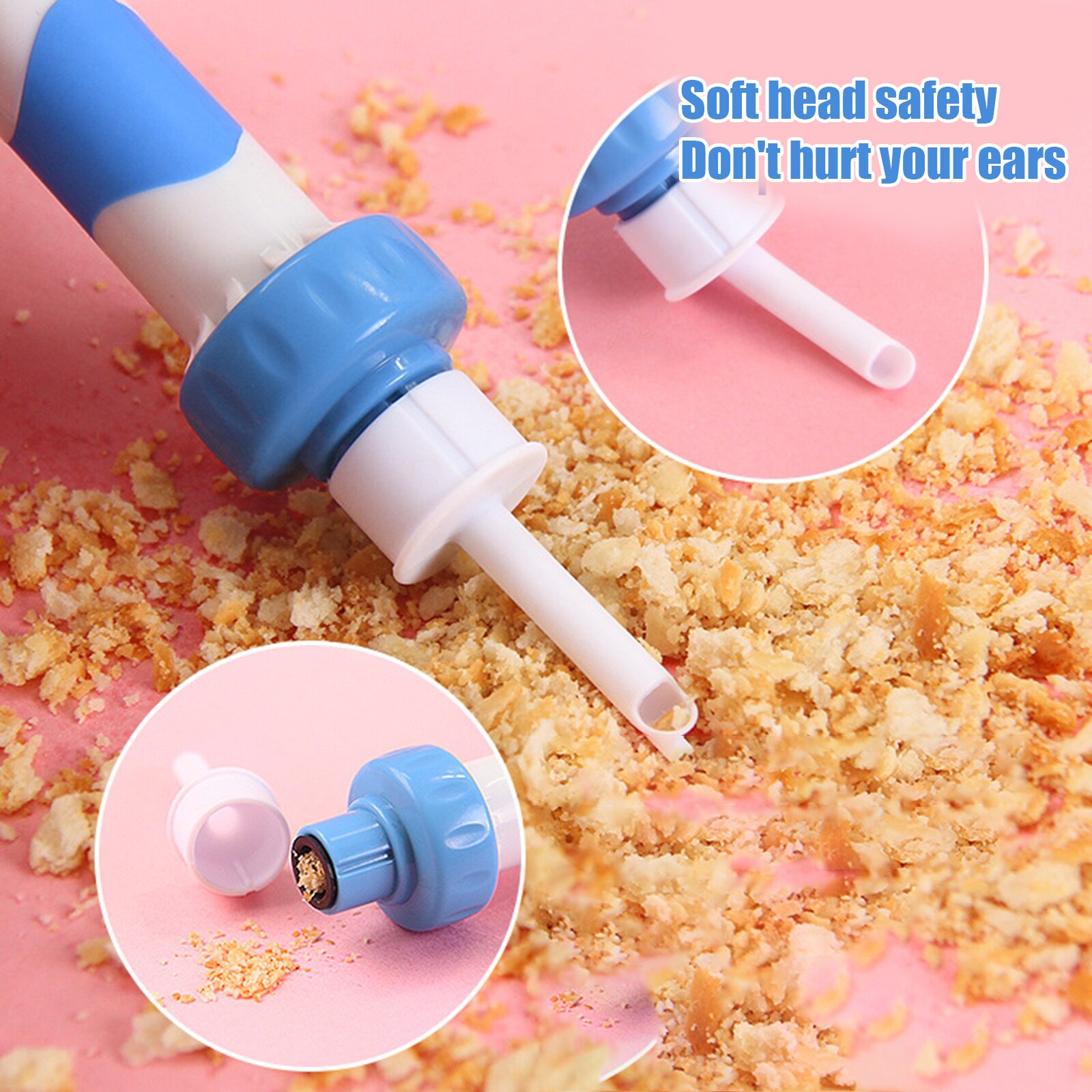 Good Healthy Electric Cordless Vacuum Ear Cleaner Safe Painless Cleaning Wax Remover Tool