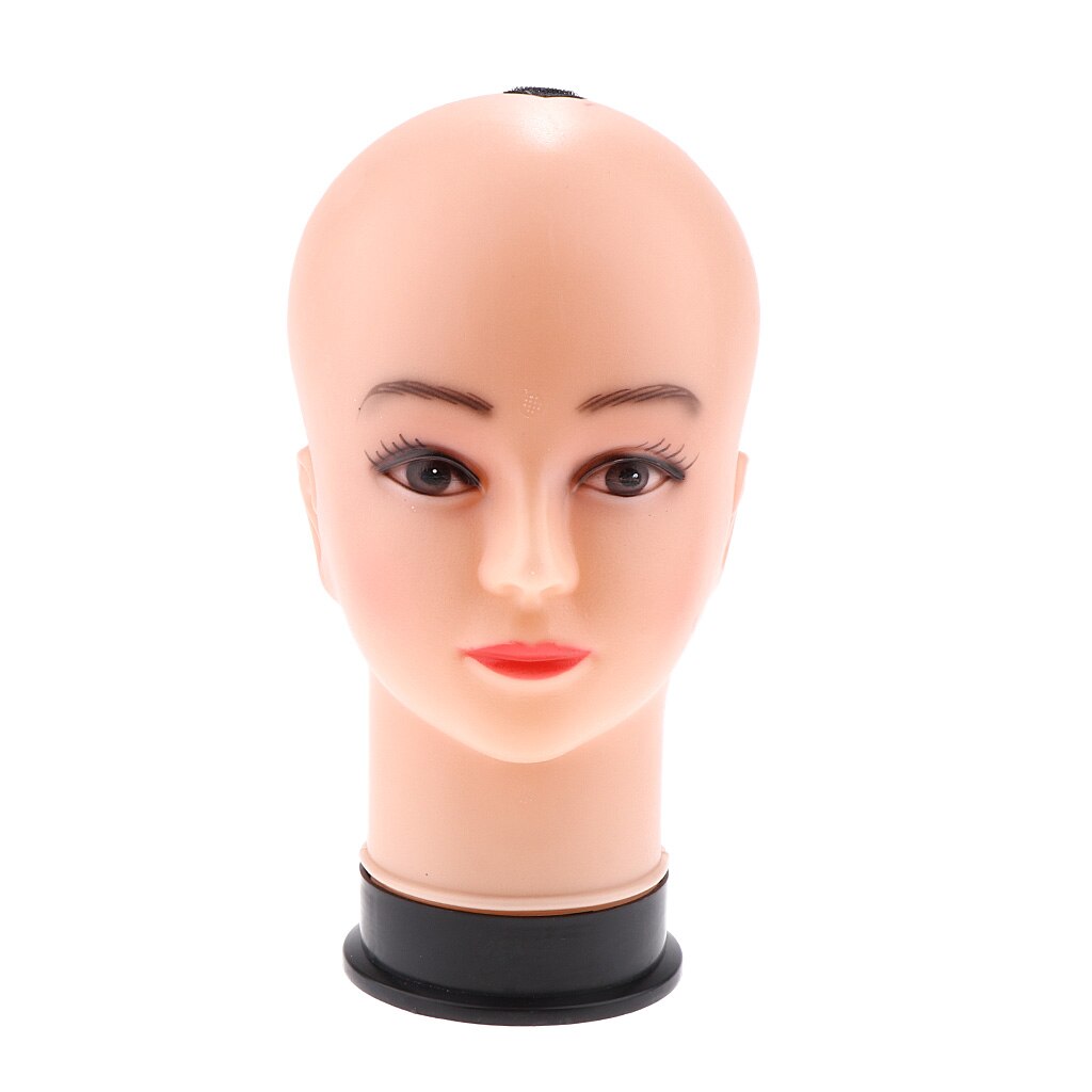 Kvinnelig kosmetologi mannequin hode parykk vise stativ til parykker å lage, skrustikke, styling  ( 20.87 tommer)