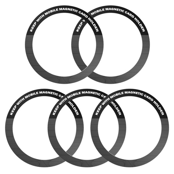 Anneau pour chargeur magnétique sans fil Magsafe, pour iphone 14 Pro Max 13 12, Mini autocollant universel en métal, plaque de support magnétique pour voiture: Argent